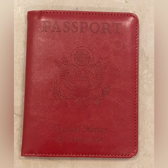 Red passport cover - Picture 1 of 3